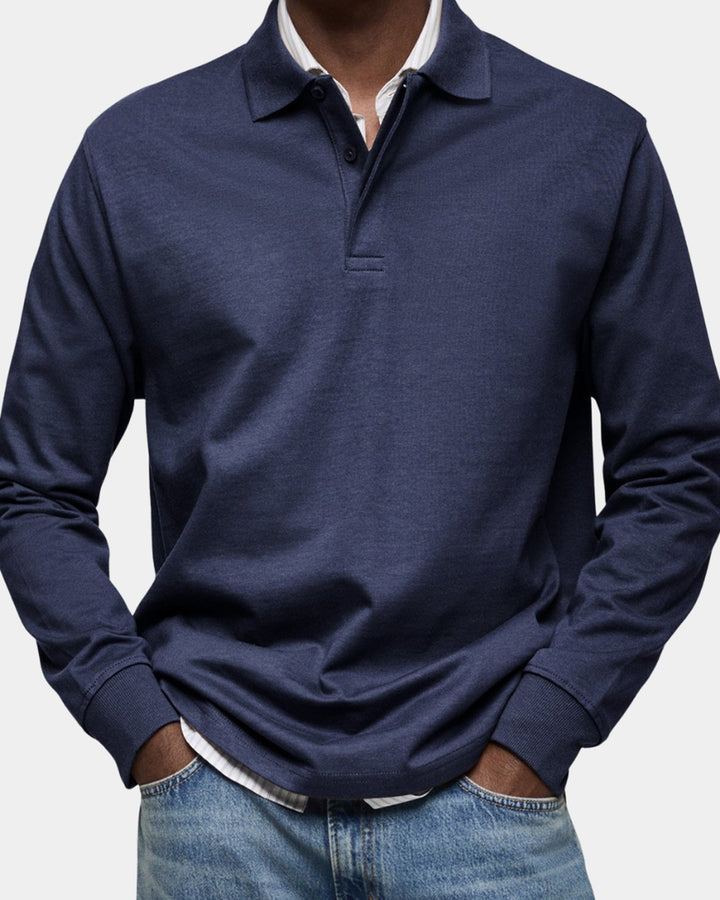 Grant | Luxury Long Sleeve Polo Shirt