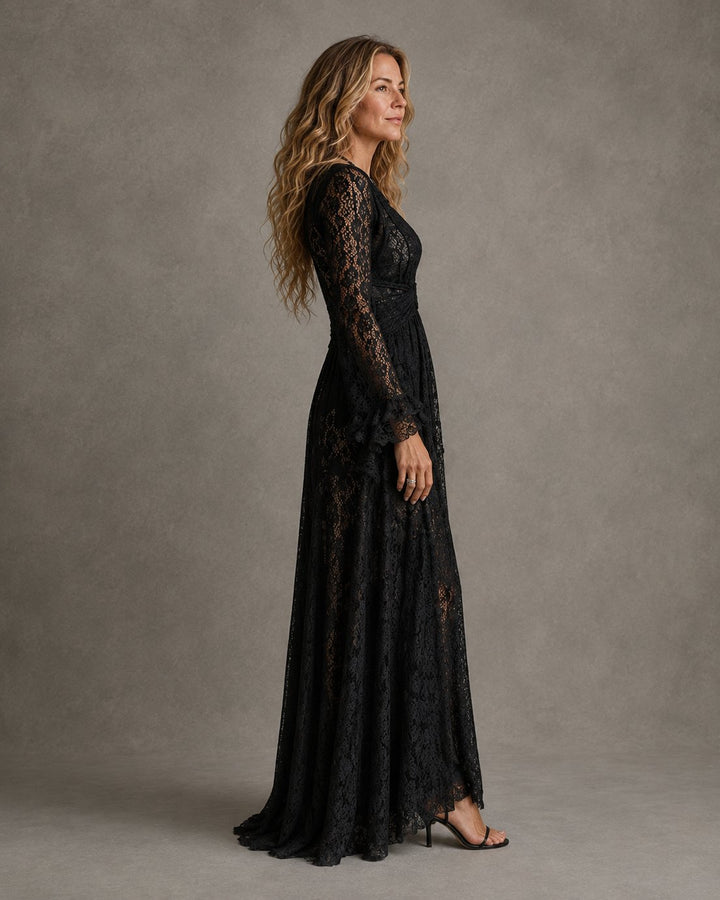 Karrie | Plunging V-Neck Maxi Dress