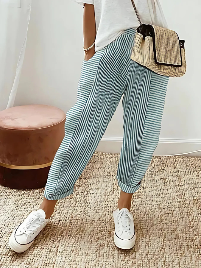 Cindra | Striped Pants