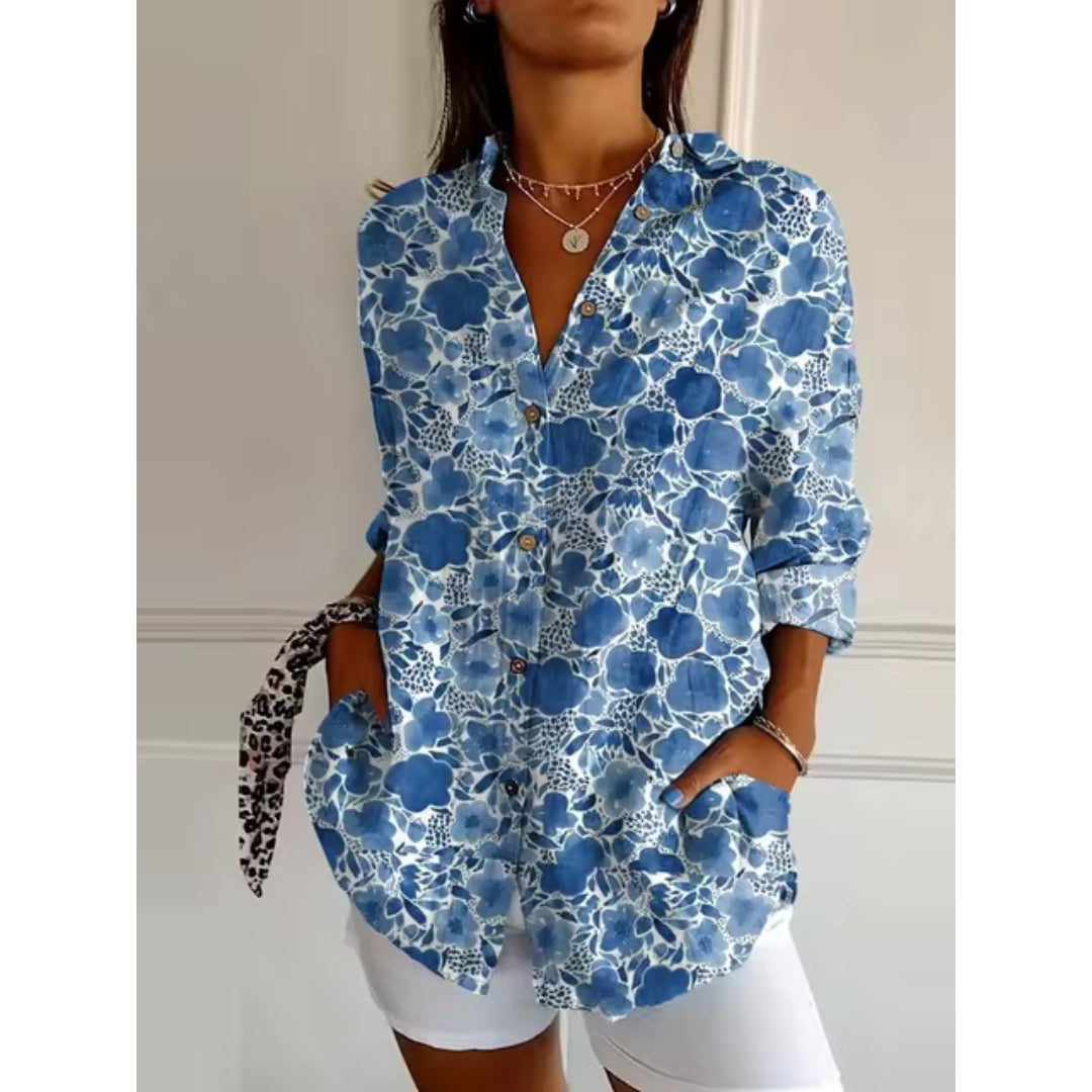 Ruth | Casual Blouse with Floral Print