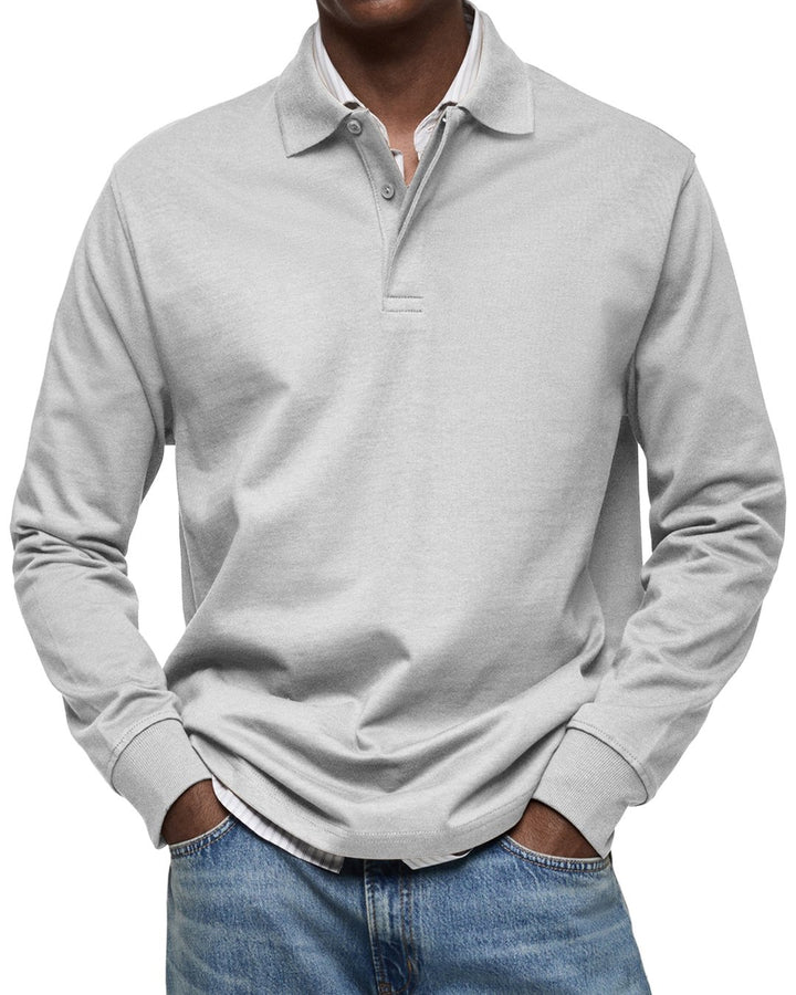 Grant | Luxury Long Sleeve Polo Shirt