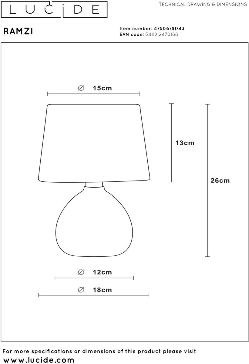 Table Lamp Ø｜Brown Ceramic Base Japandi Design | Buy 1 Get 1 Free