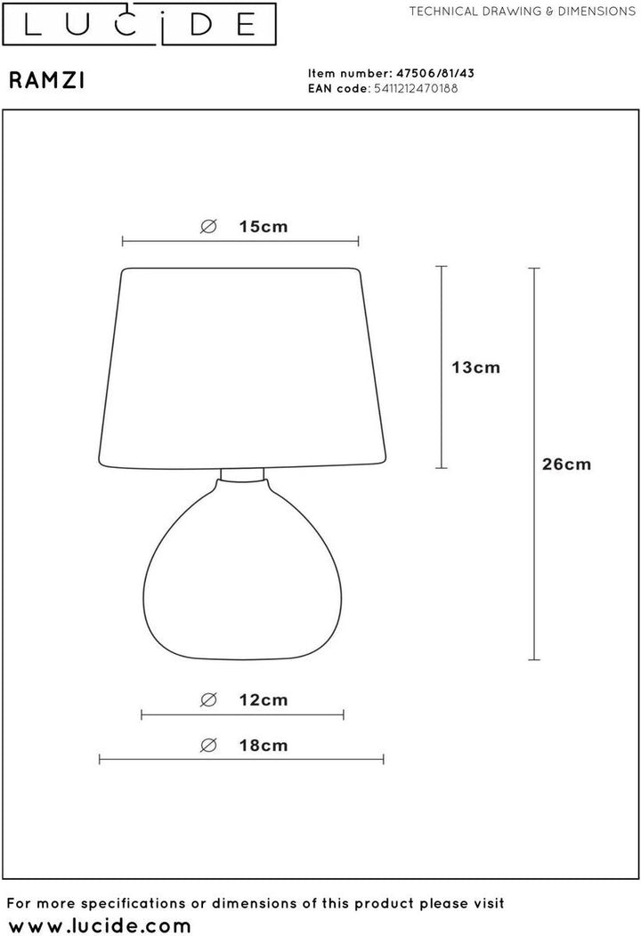 Table Lamp Ø｜Brown Ceramic Base Japandi Design | Buy 1 Get 1 Free