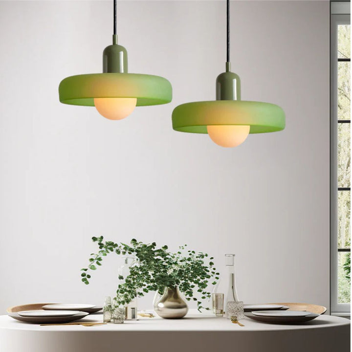 Bauhaus Style Colorful Glass Pendant Light