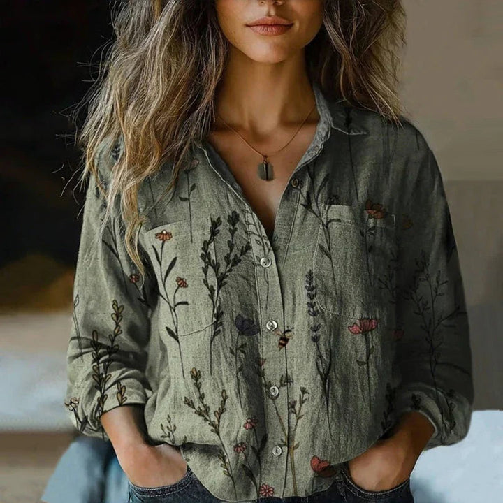 Ilona | Printed Vintage Blouse