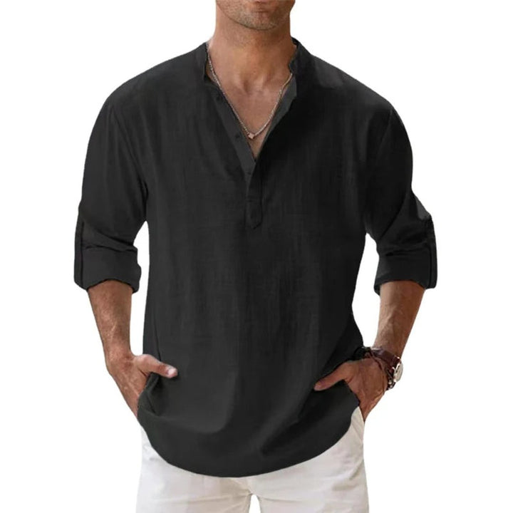 Gordon | Linen Henley Shirt