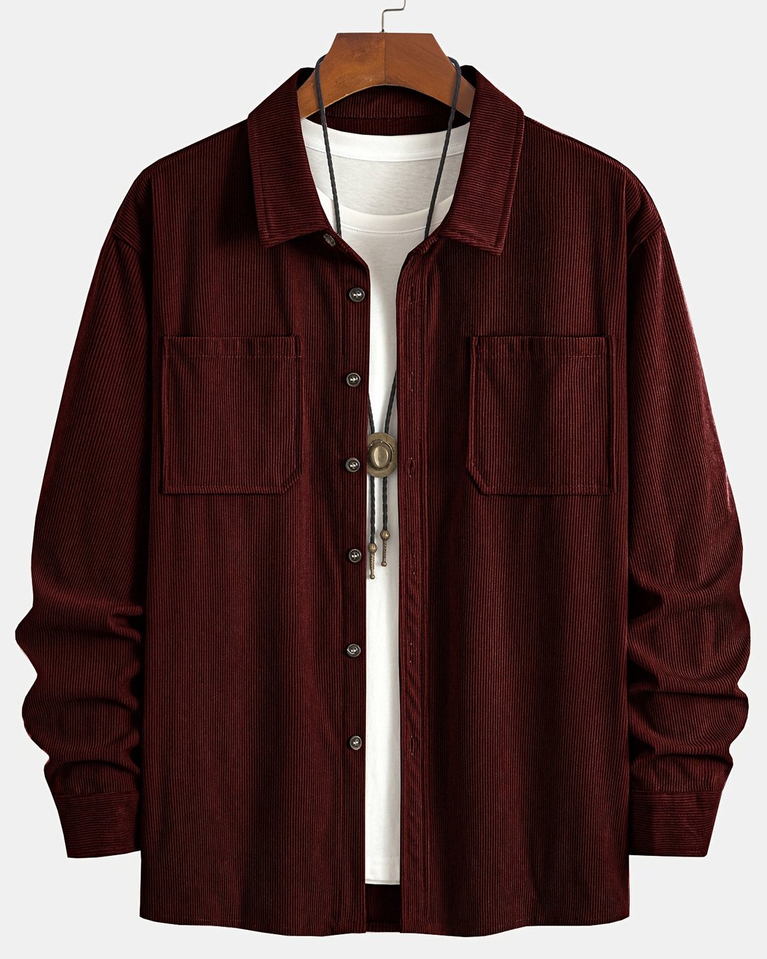 Indigo | Ribbed Textured Overshirt