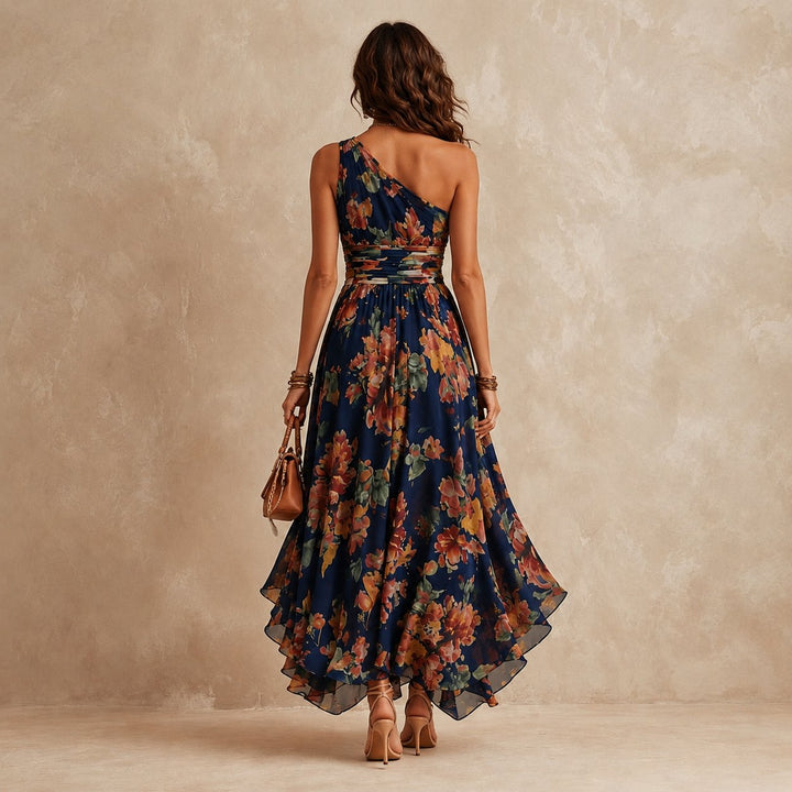 Sonya | One-Shoulder Floral Maxi Dress