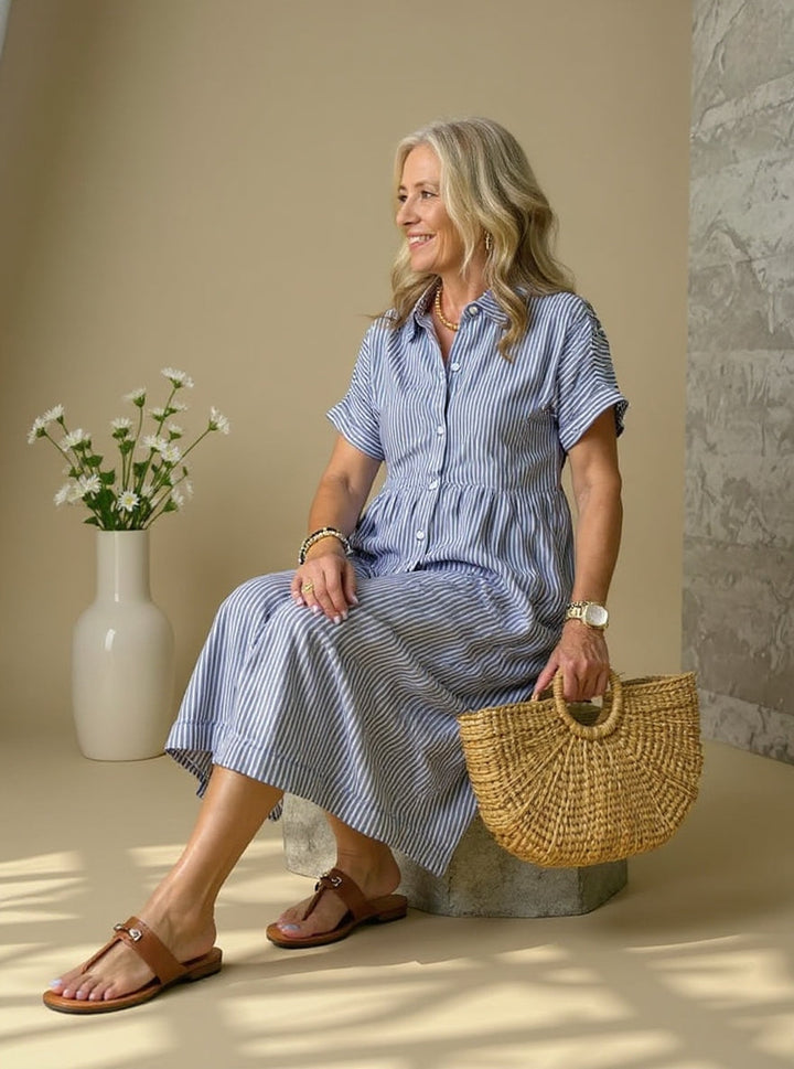 Tawny | Fashionable Striped Dress