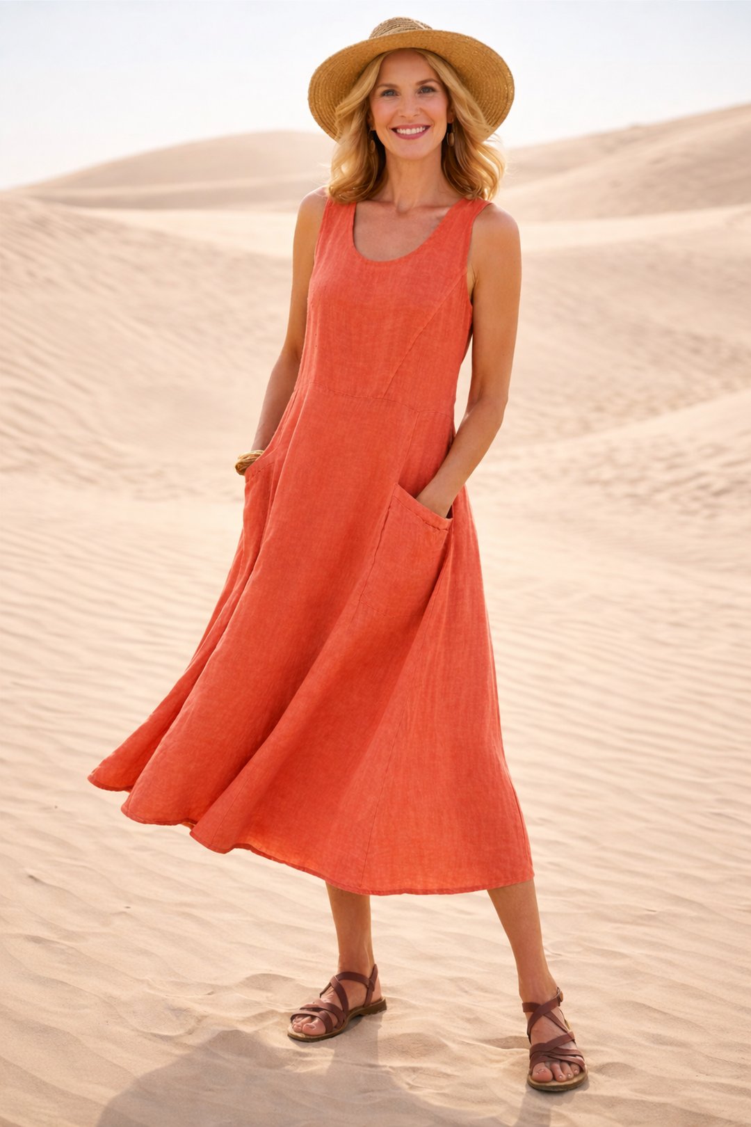 Glynis | Comfortable A-Line Midi Dress