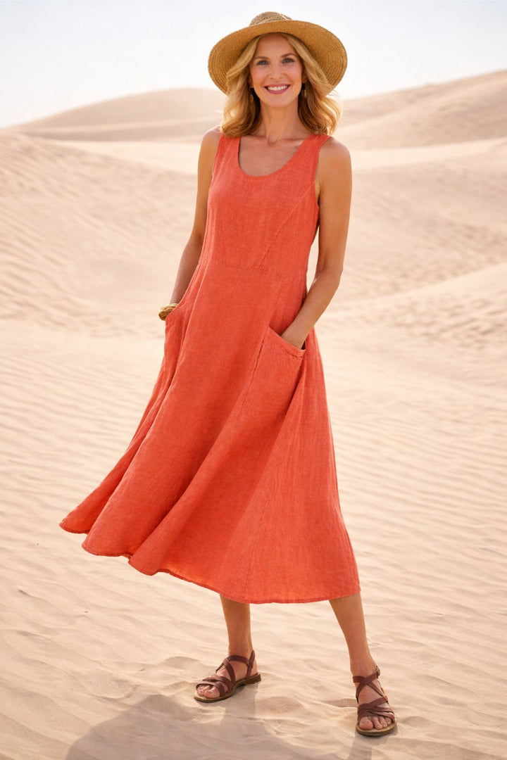 Glynis | Comfortable A-Line Midi Dress