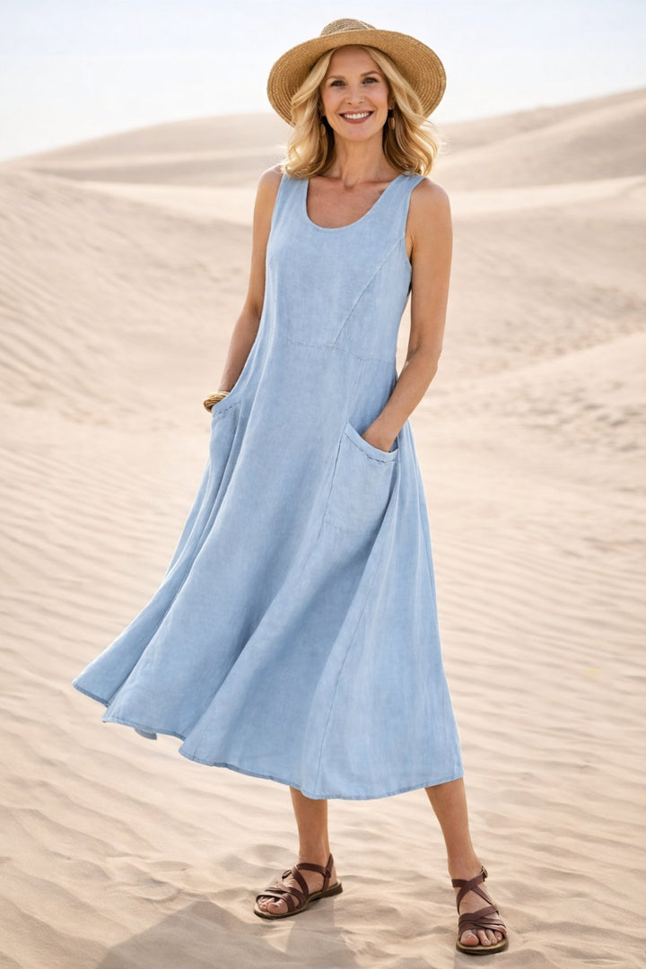 Glynis | Comfortable A-Line Midi Dress