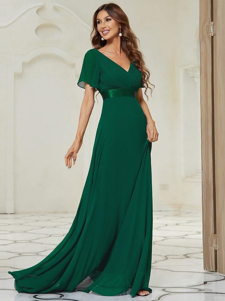 Monique | Long Empire Waist Bridesmaid Dress
