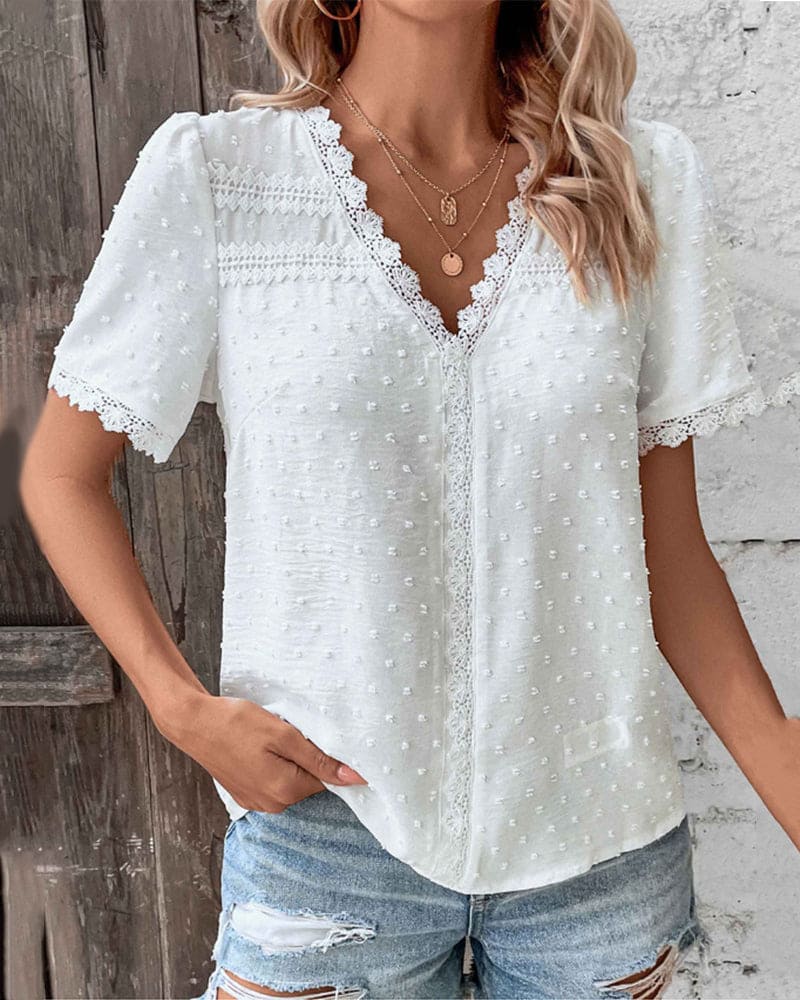 Giorgia | V-Neck Summer Blouse