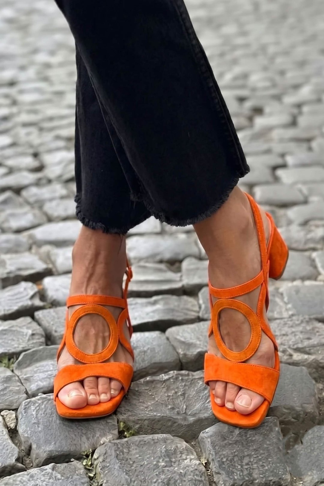 Estela | Square Toe Cut-Out Sandals