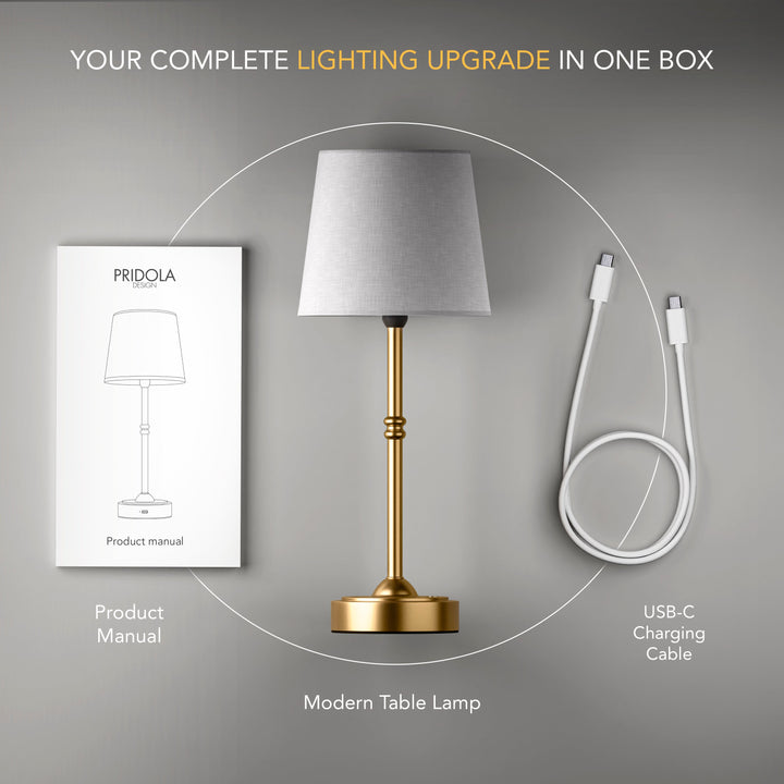 Brass Base Modern Luxury Table Lamp