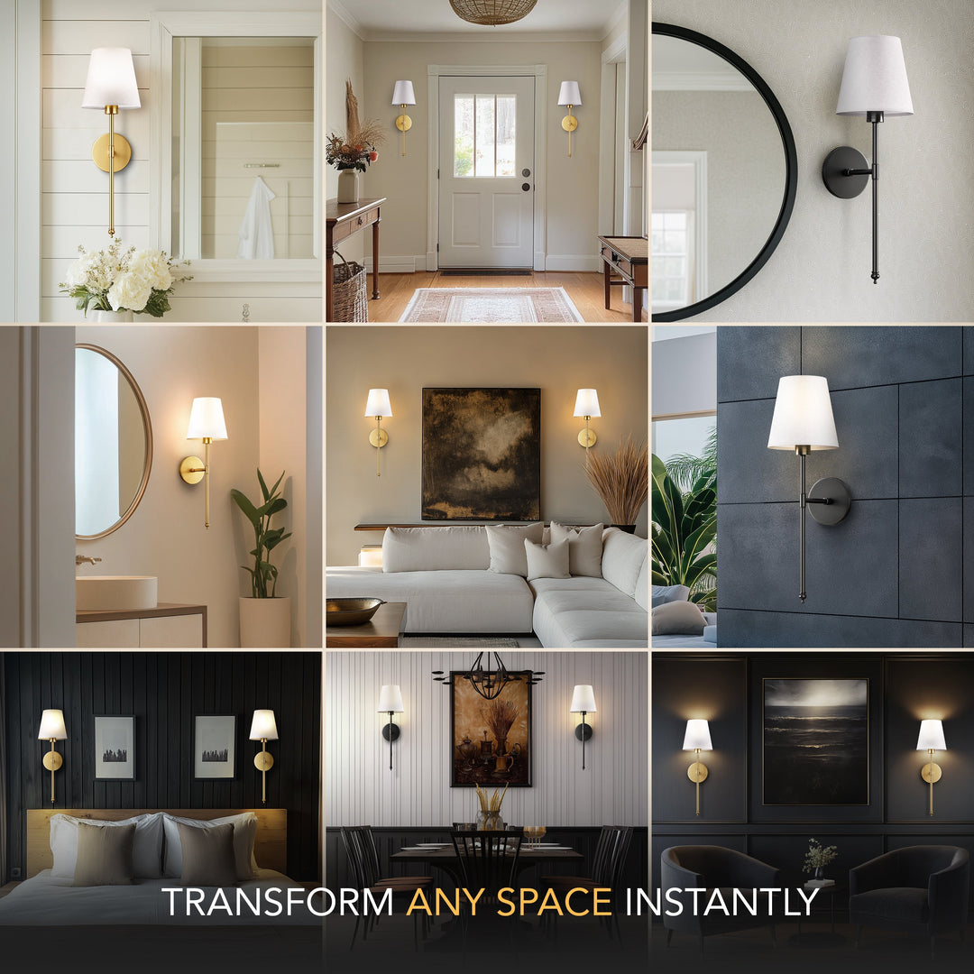Cordless Wall-Mounted Luxury Wall Lamp Set of 2