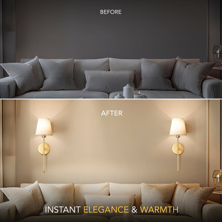 Cordless Wall-Mounted Luxury Wall Lamp Set of 2