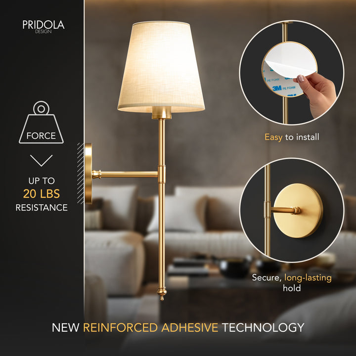 Cordless Wall-Mounted Luxury Wall Lamp Set of 2