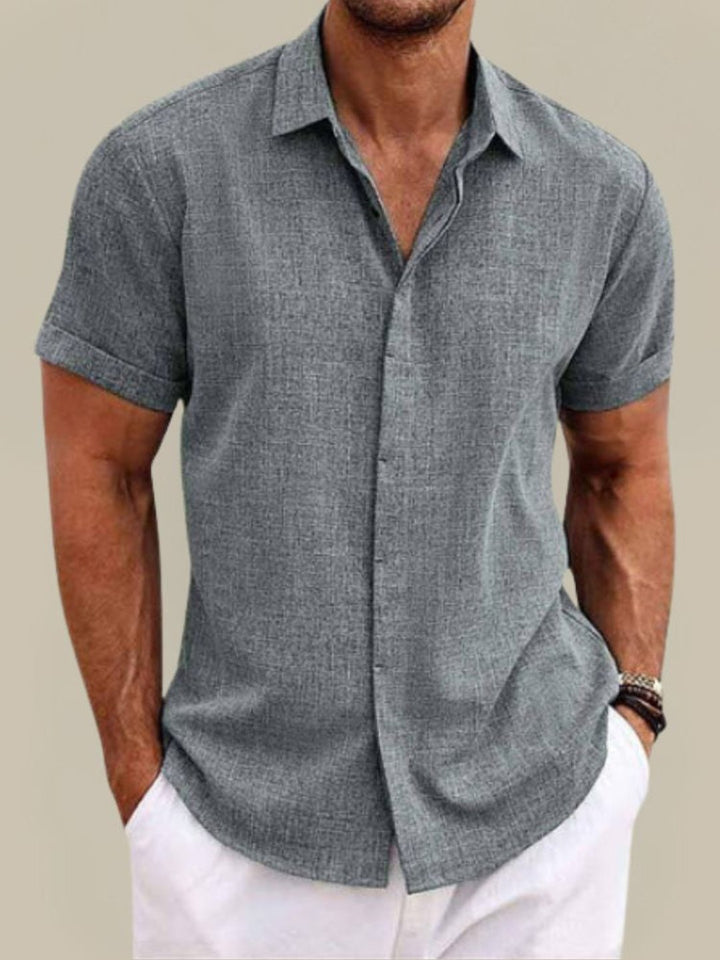 Seth | Linen Short Sleeve Shirt