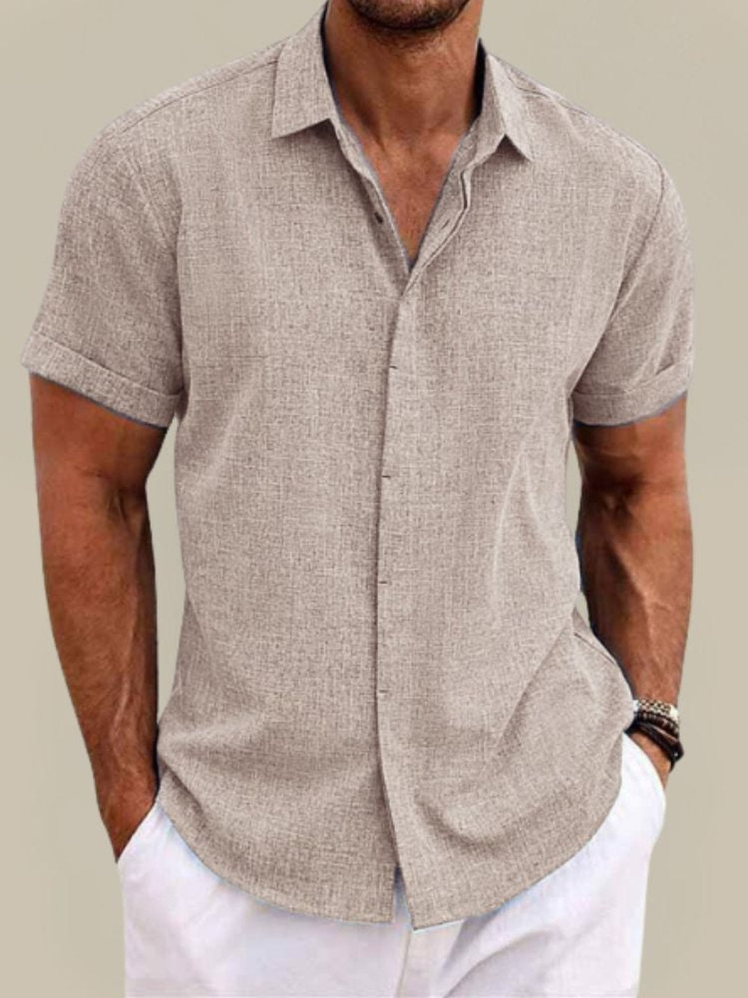 Seth | Linen Short Sleeve Shirt