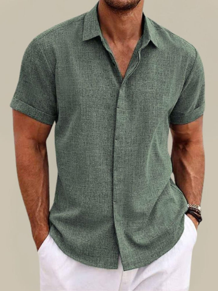 Seth | Linen Short Sleeve Shirt