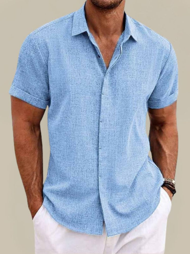 Seth | Linen Short Sleeve Shirt