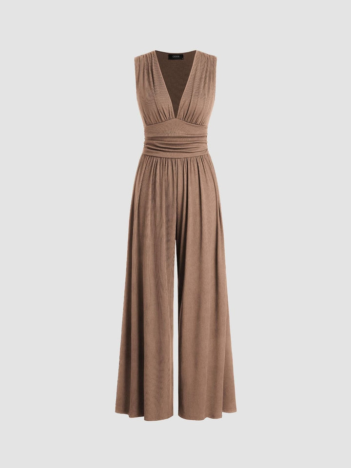 Vocette | Elegant Sleeveless Wide-Leg Jumpsuit