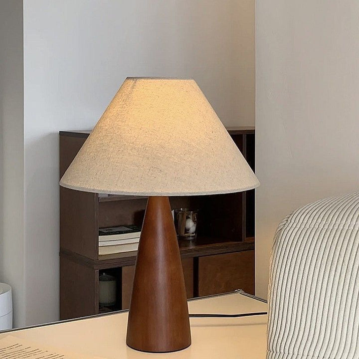 Wooden Base Fabric Shade Luxury Table Lamp | Buy 1 Get 1 Free
