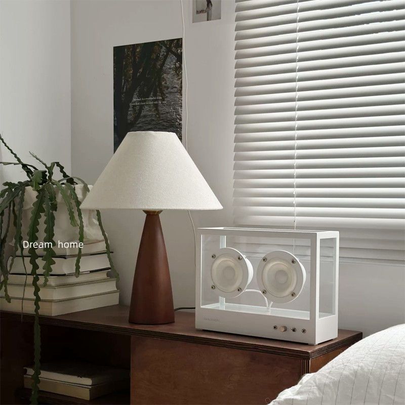 Wooden Base Fabric Shade Luxury Table Lamp | Buy 1 Get 1 Free