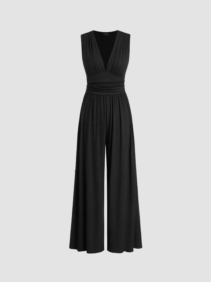 Vocette | Elegant Sleeveless Wide-Leg Jumpsuit