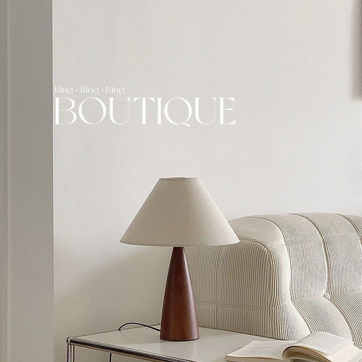 Wooden Base Fabric Shade Luxury Table Lamp | Buy 1 Get 1 Free