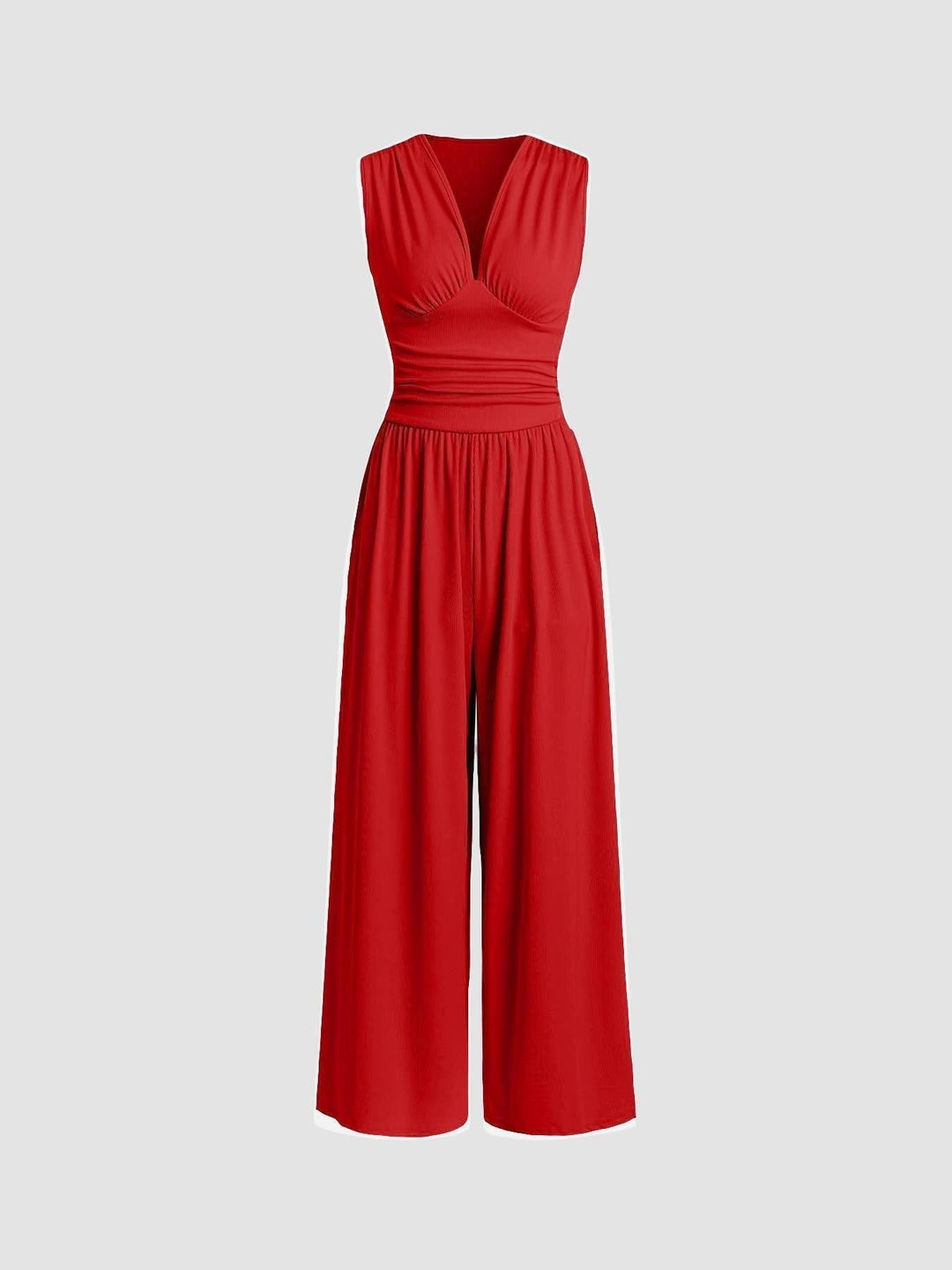 Vocette | Elegant Sleeveless Wide-Leg Jumpsuit
