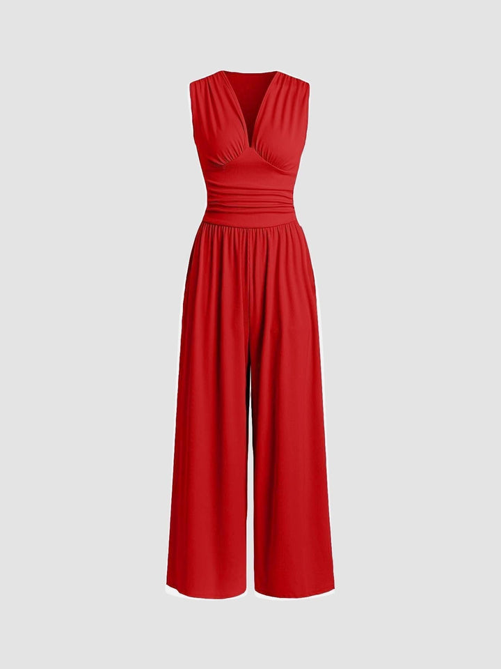 Vocette | Elegant Sleeveless Wide-Leg Jumpsuit