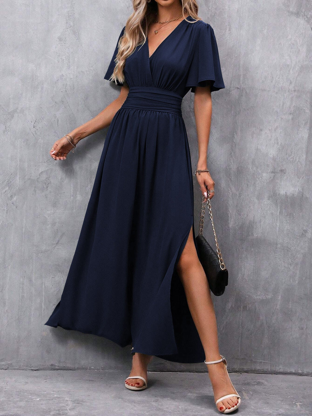 Zeinab | Elegant Slit Maxi Dress