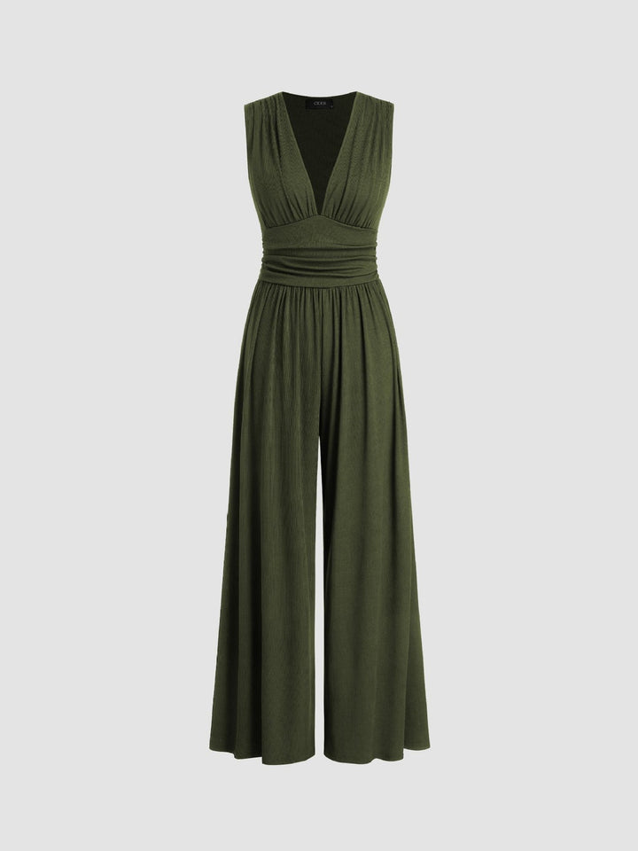 Vocette | Elegant Sleeveless Wide-Leg Jumpsuit