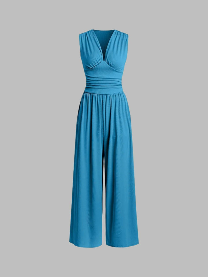 Vocette | Elegant Sleeveless Wide-Leg Jumpsuit