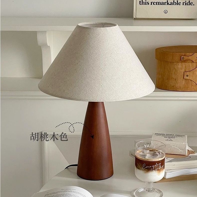 Wooden Base Fabric Shade Luxury Table Lamp | Buy 1 Get 1 Free