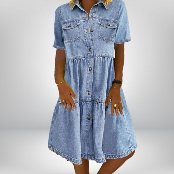 Marita | Boho Denim Dress