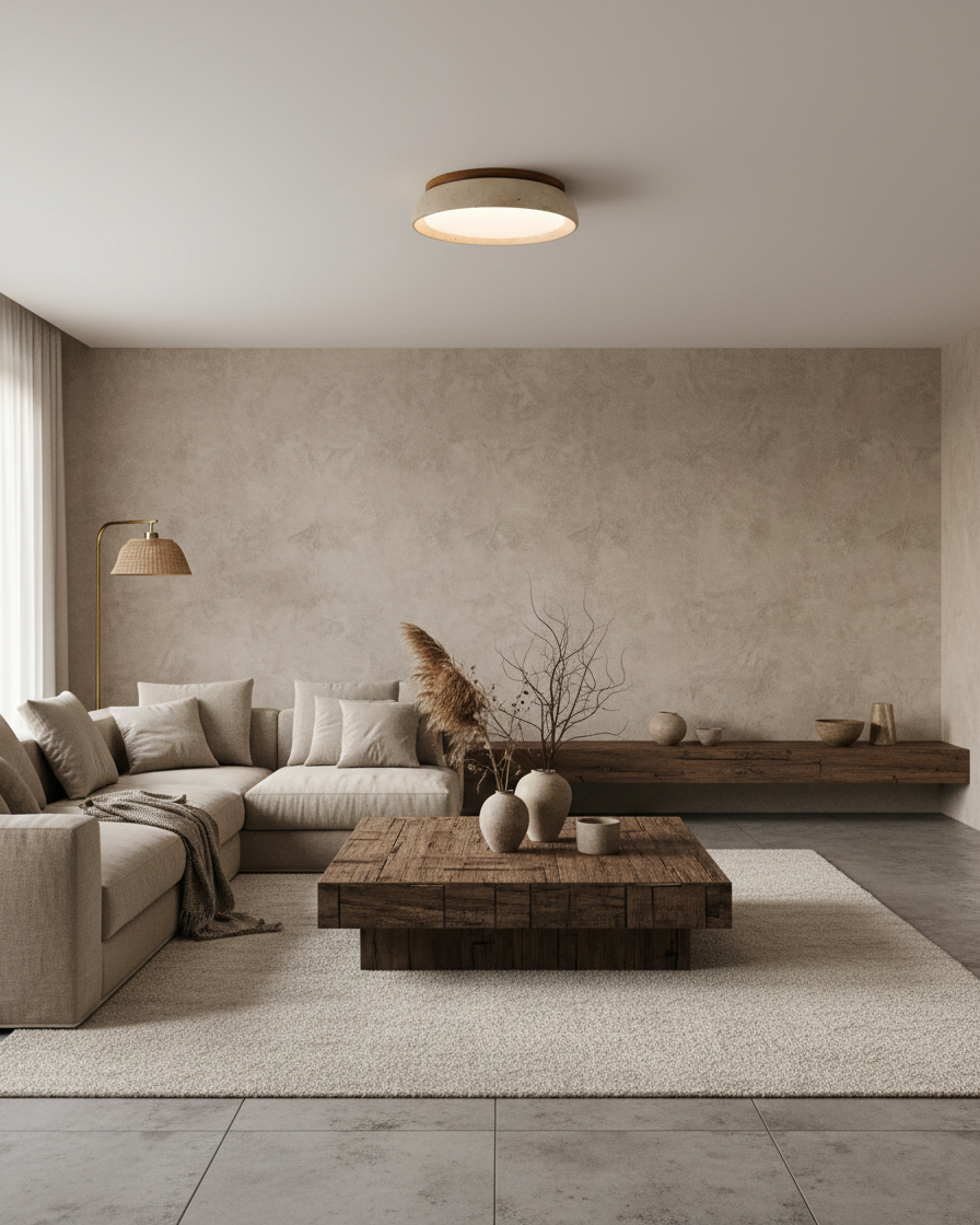 Piedra Travertine Ceiling Light | Buy 1 Get 1 Free