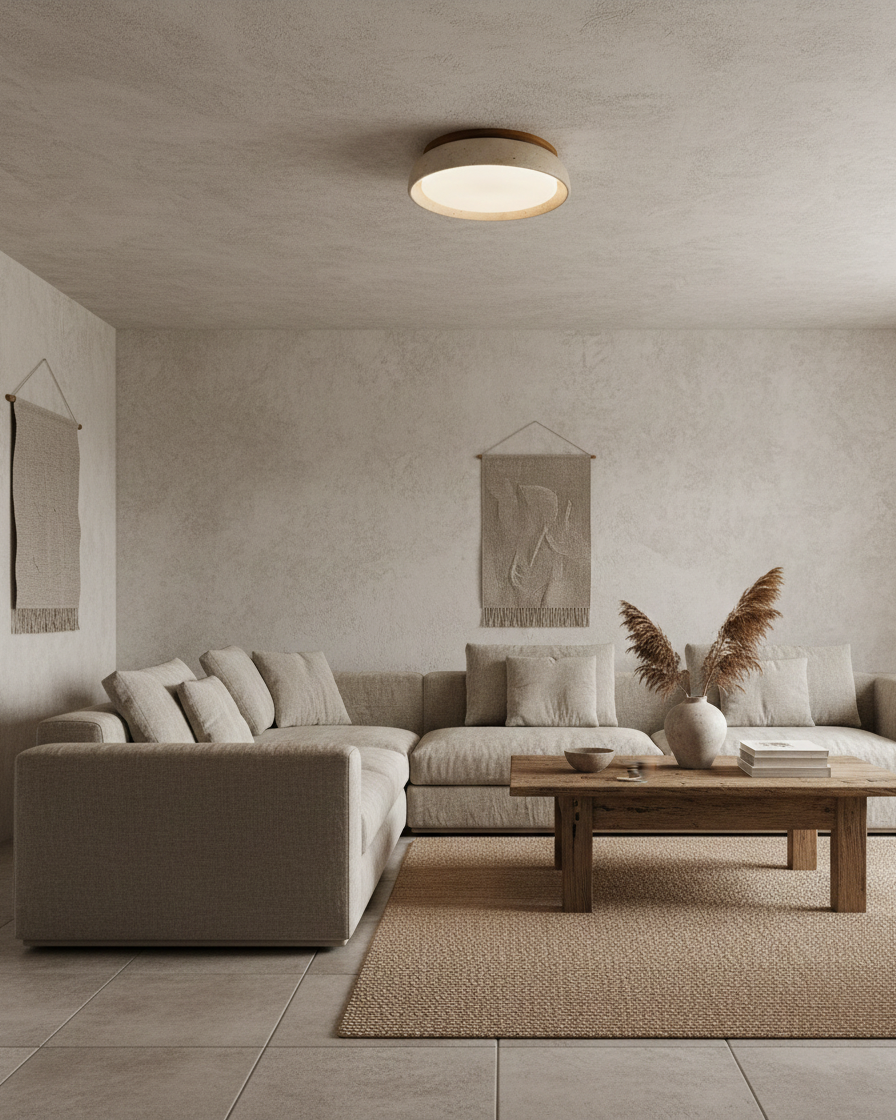 Piedra Travertine Ceiling Light | Buy 1 Get 1 Free
