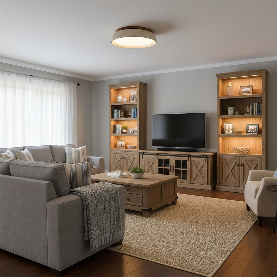 Piedra Travertine Ceiling Light | Buy 1 Get 1 Free