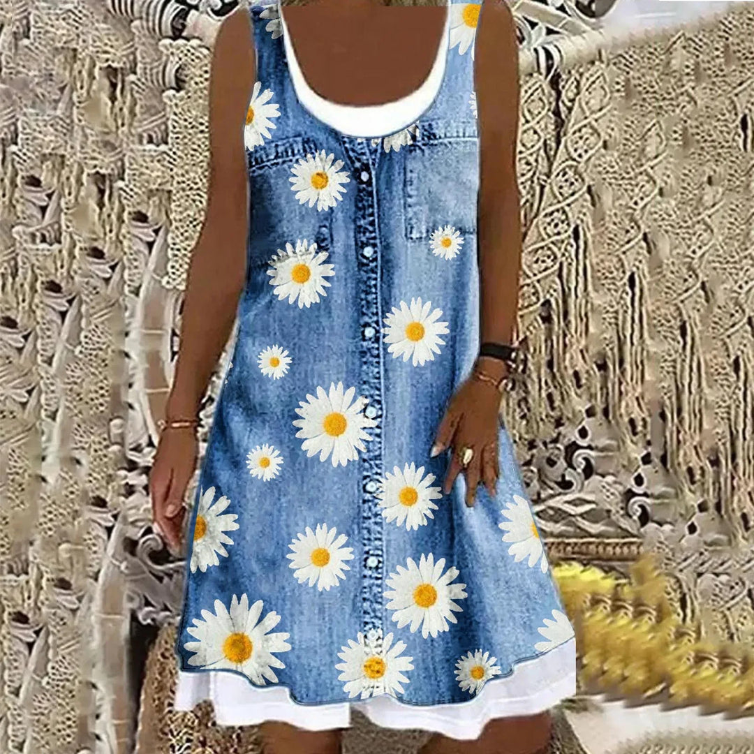 Judit | Soft Elegant Denim Dress