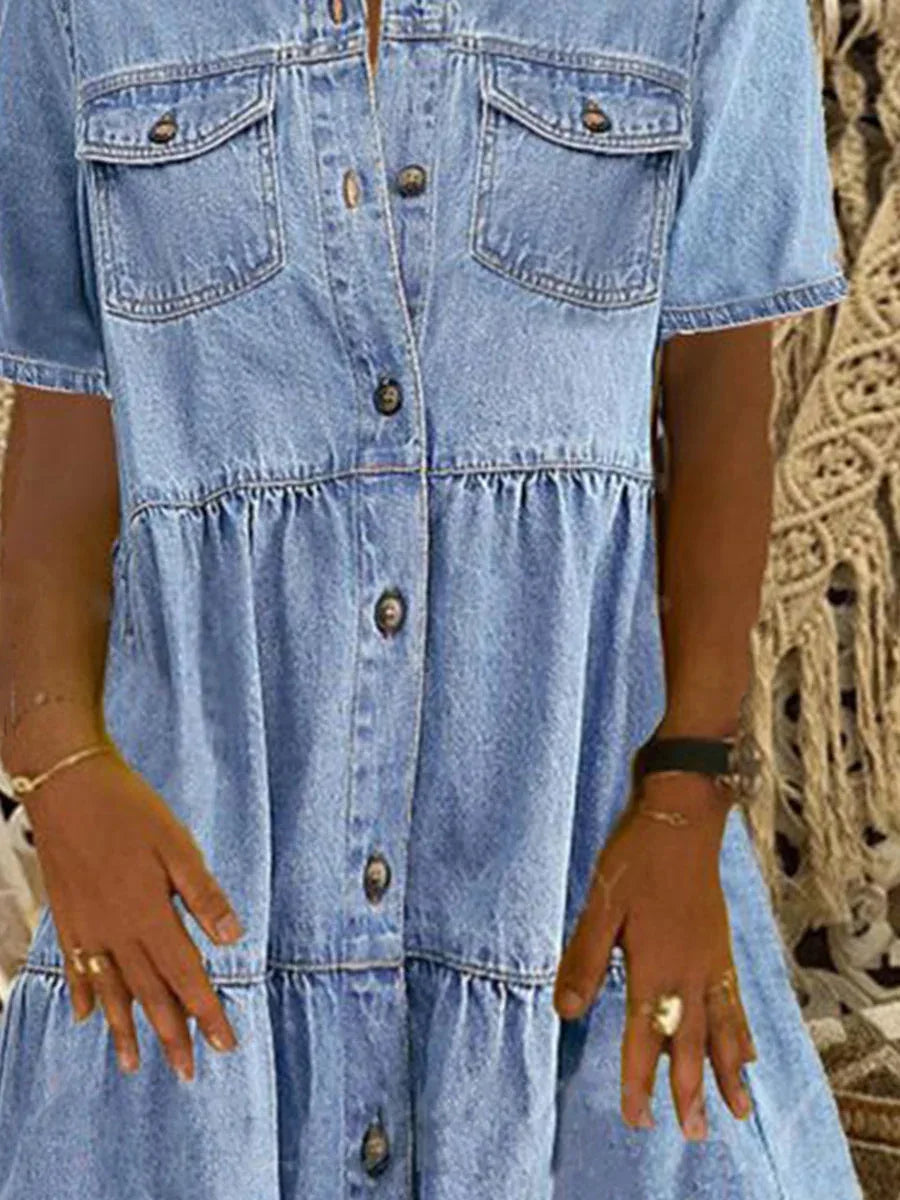 Marita | Boho Denim Dress