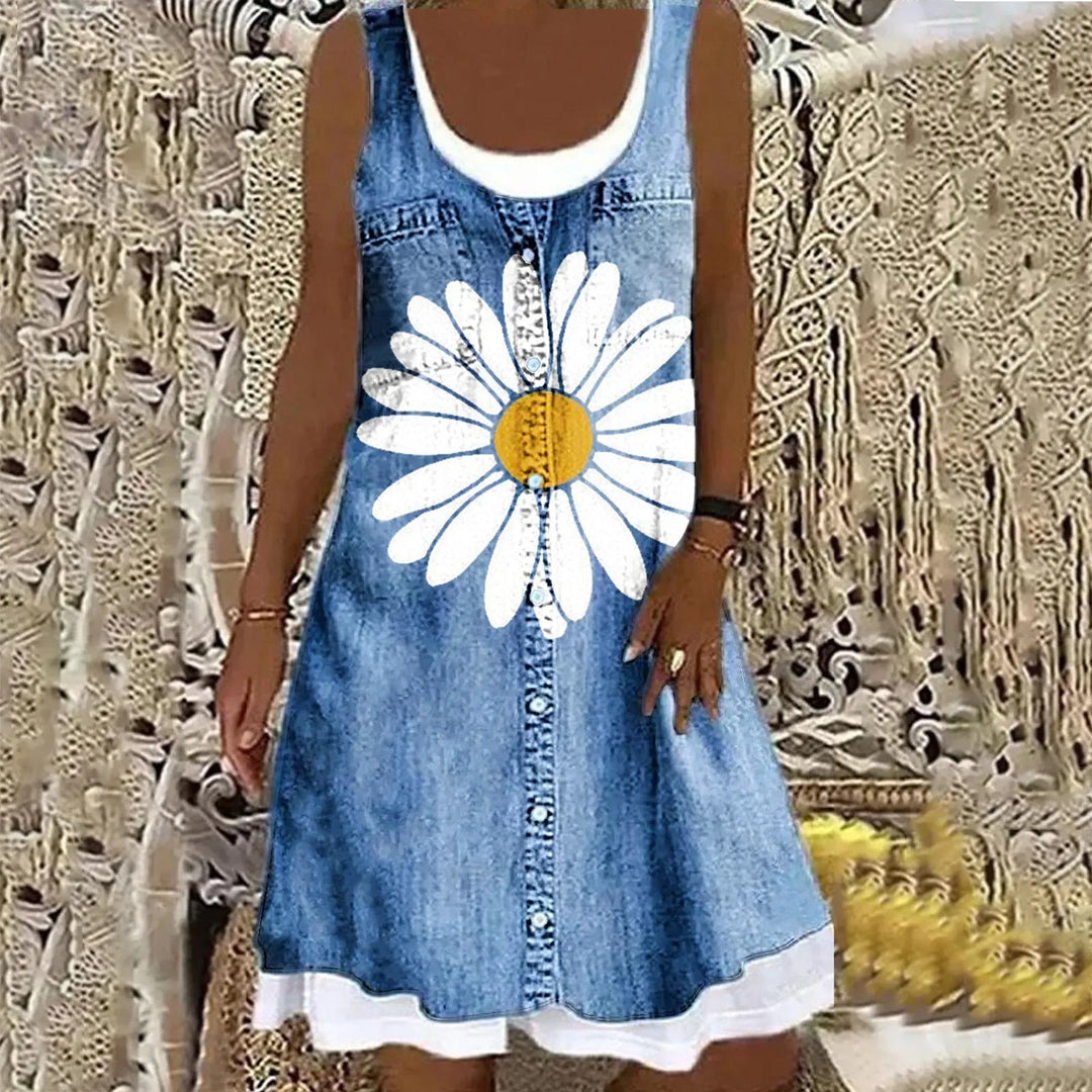 Judit | Soft Elegant Denim Dress