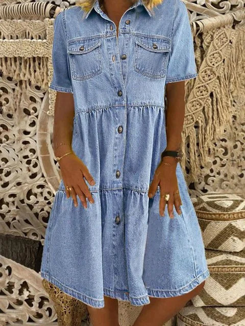 Marita | Boho Denim Dress
