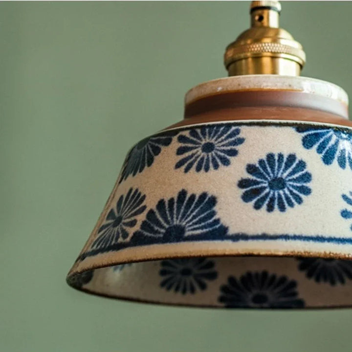 Ronya Hand-Painted Ceramic Pendant Light | Buy 1 Get 1 Free