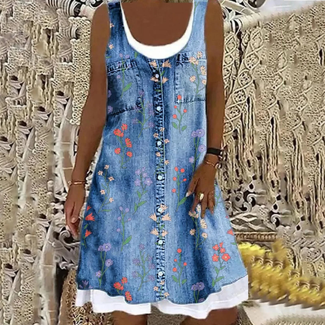 Judit | Soft Elegant Denim Dress