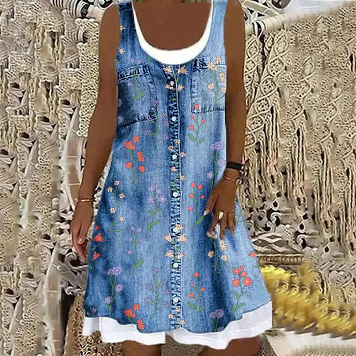 Judit | Soft Elegant Denim Dress