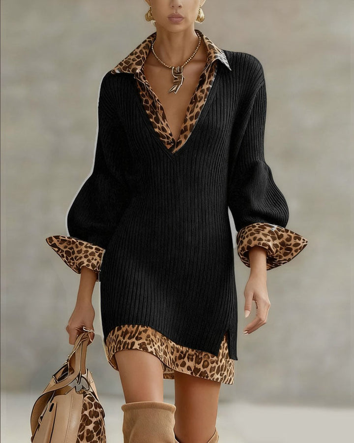 Estee | Elegant Leopard Dress